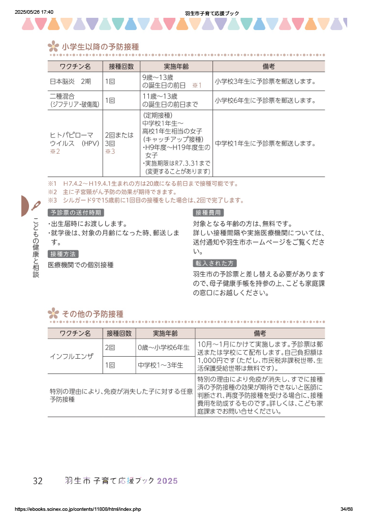 子育て応援ブック ページ33